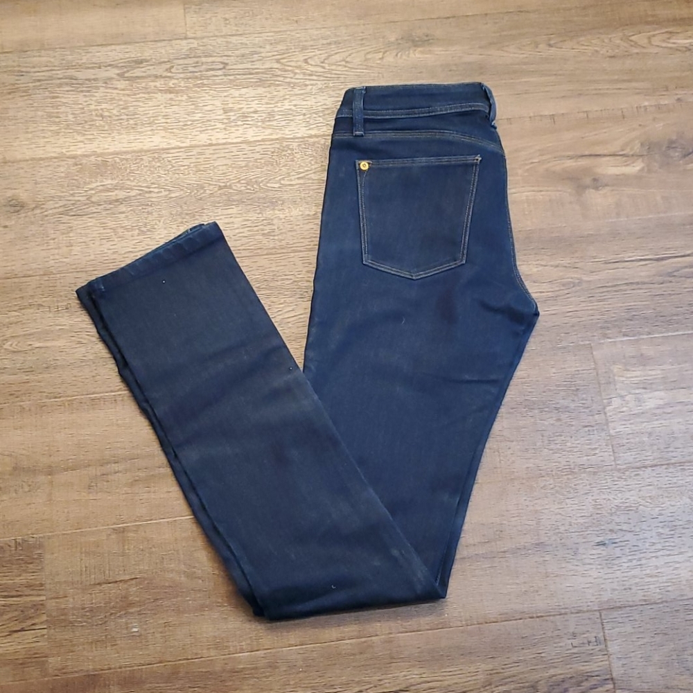 DL Straight Fit Dark Wash, High Rise Denim